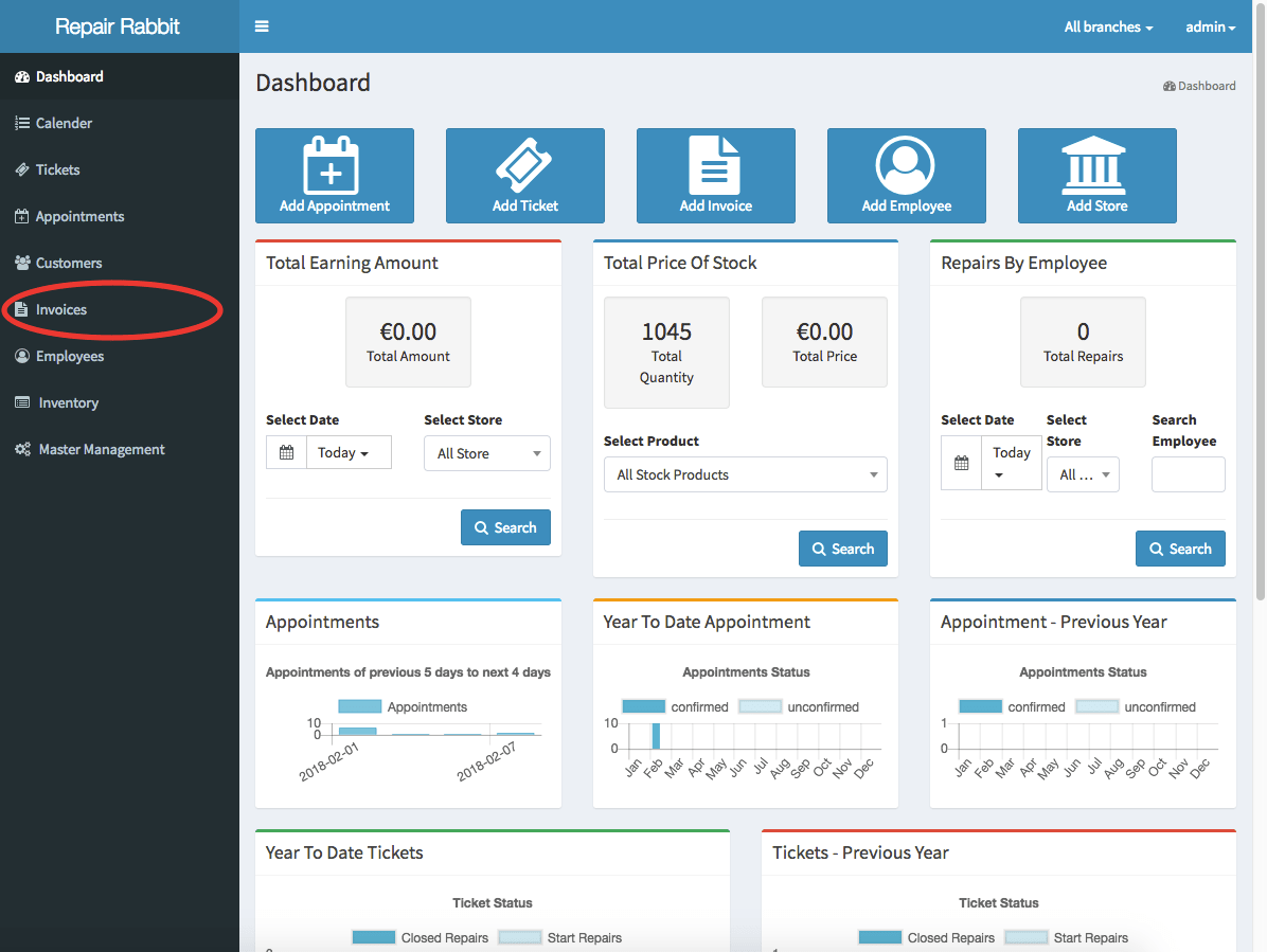 How to create a new invoice for new customers?